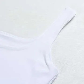 Artfish Women's Sleeveless Crop Tank Top for Fitness Style