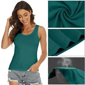 BQTQ Women's Tank Tops - 5 Pcs Sleeveless Set in 5 Colors