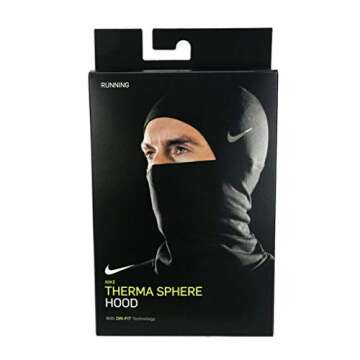 Nike Unisex – Adult's Run Therma Sphere 3.0 Balaclava, Black/Silver, Standard Size