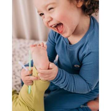 moimoln Viscose from Bamboo Pajama Set for Baby Boys Girls Toddler Snug Fit Sleepwear Ribbed Long Sl...