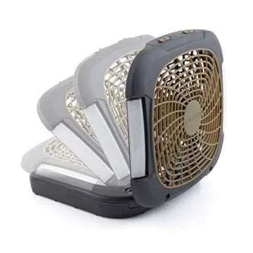 O2COOL Treva 10 Inch Portable Fan with LED Lights