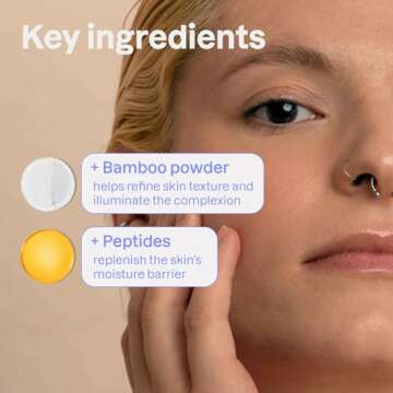 ATTITUDE Oceanly Face Scrub Stick, EWG Verified, Plastic-free, Plant and Mineral-Based Ingredients, Vegan and Cruelty-free Beauty Products, PHYTO CLEANSE, Unscented, 1 Ounce