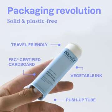 ATTITUDE Oceanly Face Scrub Stick, EWG Verified, Plastic-free, Plant and Mineral-Based Ingredients, Vegan and Cruelty-free Beauty Products, PHYTO CLEANSE, Unscented, 1 Ounce