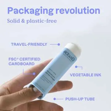 ATTITUDE Oceanly Face Scrub Stick, EWG Verified, Plastic-free, Plant and Mineral-Based Ingredients, Vegan and Cruelty-free Beauty Products, PHYTO CLEANSE, Unscented, 1 Ounce