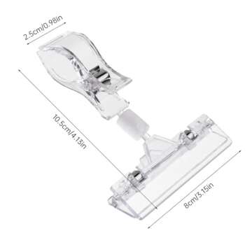 Daletu 30PCS Acrylic Retail Clips - Clear Sign Holders