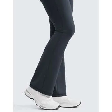 CRZ YOGA Women's High Waist Flare Pants - True Navy