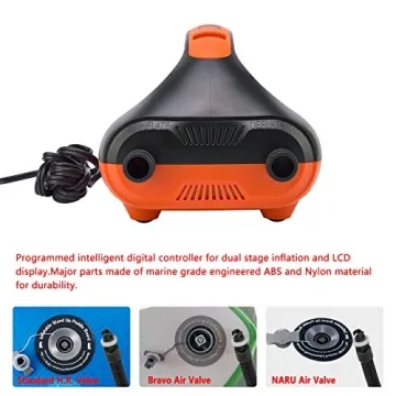 Tuomico 20PSI Electric Air Pump for Paddleboards and More