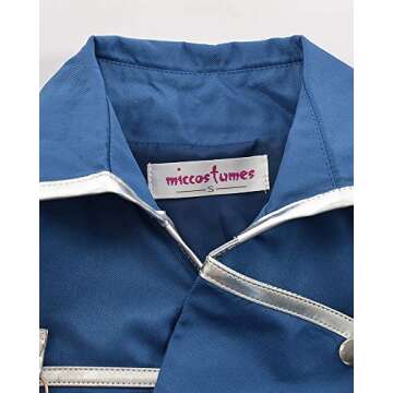 miccostumes Women's Costume Officer Military Cosplay Uniform Overcoat Pants And Train