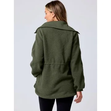 ANRABESS Women Sherpa Fleece Sweatshirt Cozy Fall Fashion