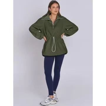 ANRABESS Women Sherpa Fleece Sweatshirt Cozy Fall Fashion