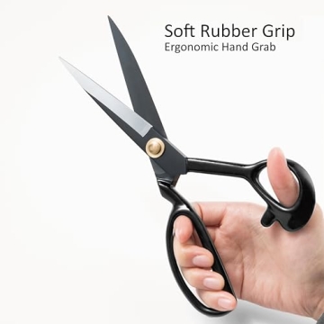 Heavy Duty 8 Inch Fabric Scissors for Sewing and Crafting