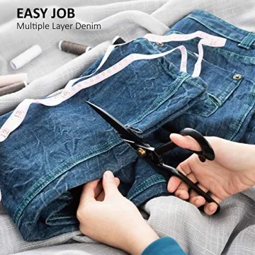 Heavy Duty 8 Inch Fabric Scissors for Sewing and Crafting