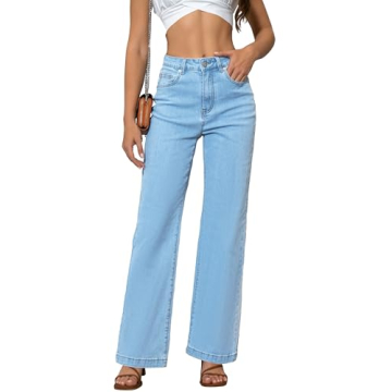 ETTELO Women’s Jeans with Tummy Control Stretchy Fit