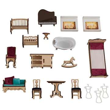 KidKraft Grand Anniversary Wooden Dollhouse with Furniture, Gift for Ages 3+