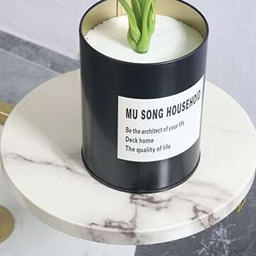 HAINARverS Gold Metal Plant Stand Indoor outdoor, marble 5Tier H49inch Tall Planter Stand Corner Flower Pot Holder multiple Shelves Plant Display for Patio Garden Living Room（5Tier Gold）