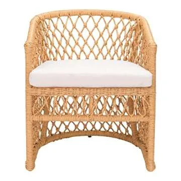 Zuo Modern - Darce Accent Chair Beige & Natural - Modern - Seating - Aluminum, 100% Polyethylene, Foam, 100% Olefin - Outdoor - 28.3in Height