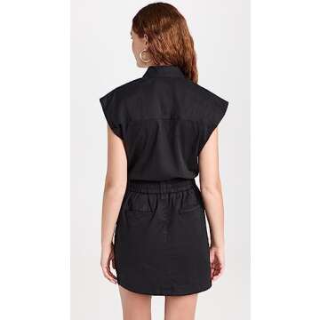 Pistola Denim Women's Rosie Mini Dress, Fade to Black, XS