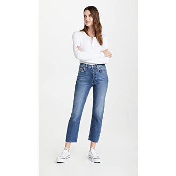 RE/DONE Comfort Stretch High Rise Stove Pipe Jeans for Women