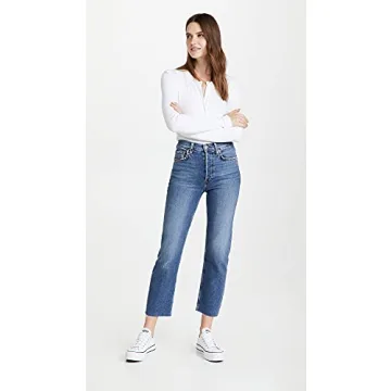RE/DONE Comfort Stretch High Rise Stove Pipe Jeans for Women