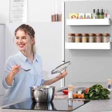 Vetacsion Magnetic Spice Racks for Organized Kitchens