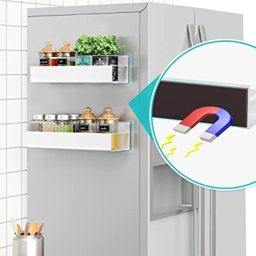 Vetacsion Magnetic Spice Racks for Organized Kitchens