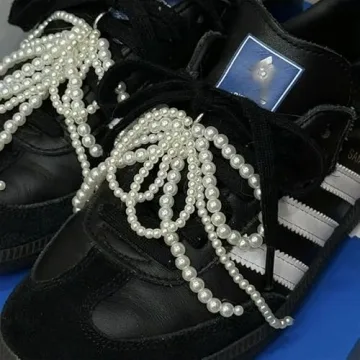 PUCAPOCO Pearl Bow Charms for Sneakers & Accessories