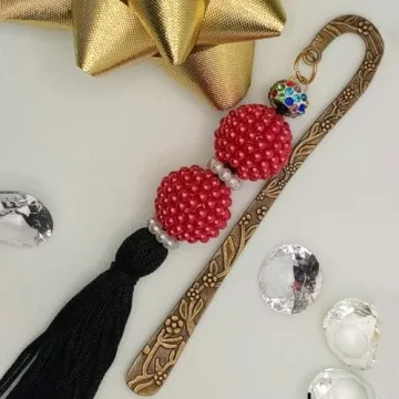 10 Antique Bronze Bookmark Charms for Crafting & Gifts