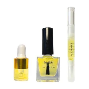 Twinkled T Nail Honey - Organic Nail Strengthening Treatment for Growth, Strength, & Moisture Nail C...
