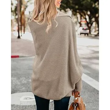 Imily Bela Women's Oversized Cardigan Sweater - Khaki