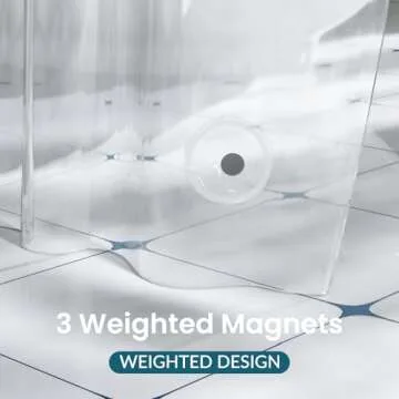 Titanker Extra Long Shower Curtain Liner 72 x 84 Clear Plastic Shower Liner PEVA Waterproof Lightweight Shower Curtain with Liner for Bathroom with Magnets and Grommets