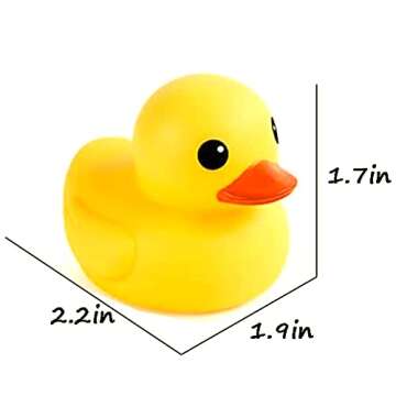 Umbresen Yellow Rubber Ducks - Cute Bath Toys for Kids
