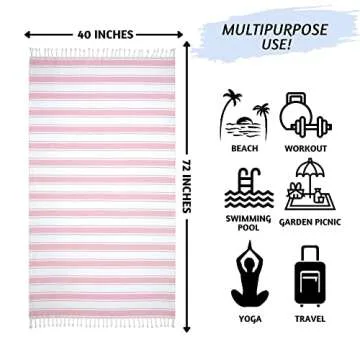 Folkulture Beach Towel - Quick Dry, Sandproof, Perfect for Summer