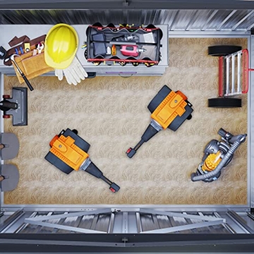 DWVO 6'x4' Lockable Outdoor Storage Shed for Tools