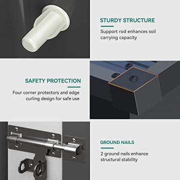 DWVO 6'x4' Lockable Outdoor Storage Shed for Tools