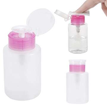 1000PCS Nail Cotton Pads,1pcs Push Down Pump Dispenser Bottle for Nail Alcohol Polish Removal,Nail Wipes,Lint Free Wipes for Acrylic Nails,Gel Residue Wipe Off Solution for Nails