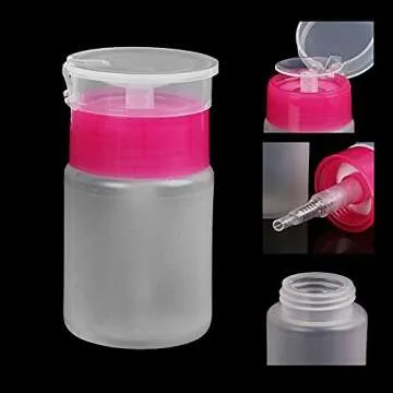 1000PCS Nail Cotton Pads,1pcs Push Down Pump Dispenser Bottle for Nail Alcohol Polish Removal,Nail Wipes,Lint Free Wipes for Acrylic Nails,Gel Residue Wipe Off Solution for Nails