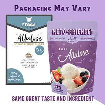 Sweet Logic Keto Pure Allulose - Gluten-Free Low-Calorie Sweetener