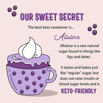 Sweet Logic Keto Pure Allulose - Gluten-Free Low-Calorie Sweetener