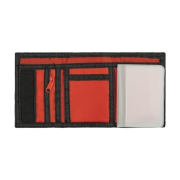 PUMA Kids' Red & Black Trifold Wallet - Stylish
