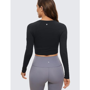 CRZ YOGA Long Sleeve Crop Top - Comfort & Style for All