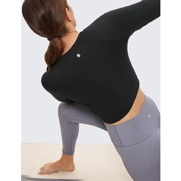CRZ YOGA Long Sleeve Crop Top - Comfort & Style for All