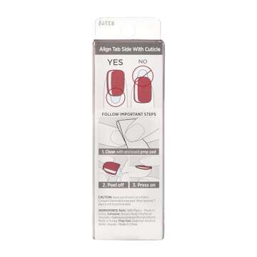 KISS imPRESS No Glue Mani Press On Nails, Color, 'Peanut Pink', Pink, Short Size, Squoval Shape, Includes 30 Nails, Prep Pad, Instructions Sheet, 1 Manicure Stick, 1 Mini File