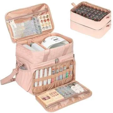 Nail Polish Organizer with Storage for 80 Bottles