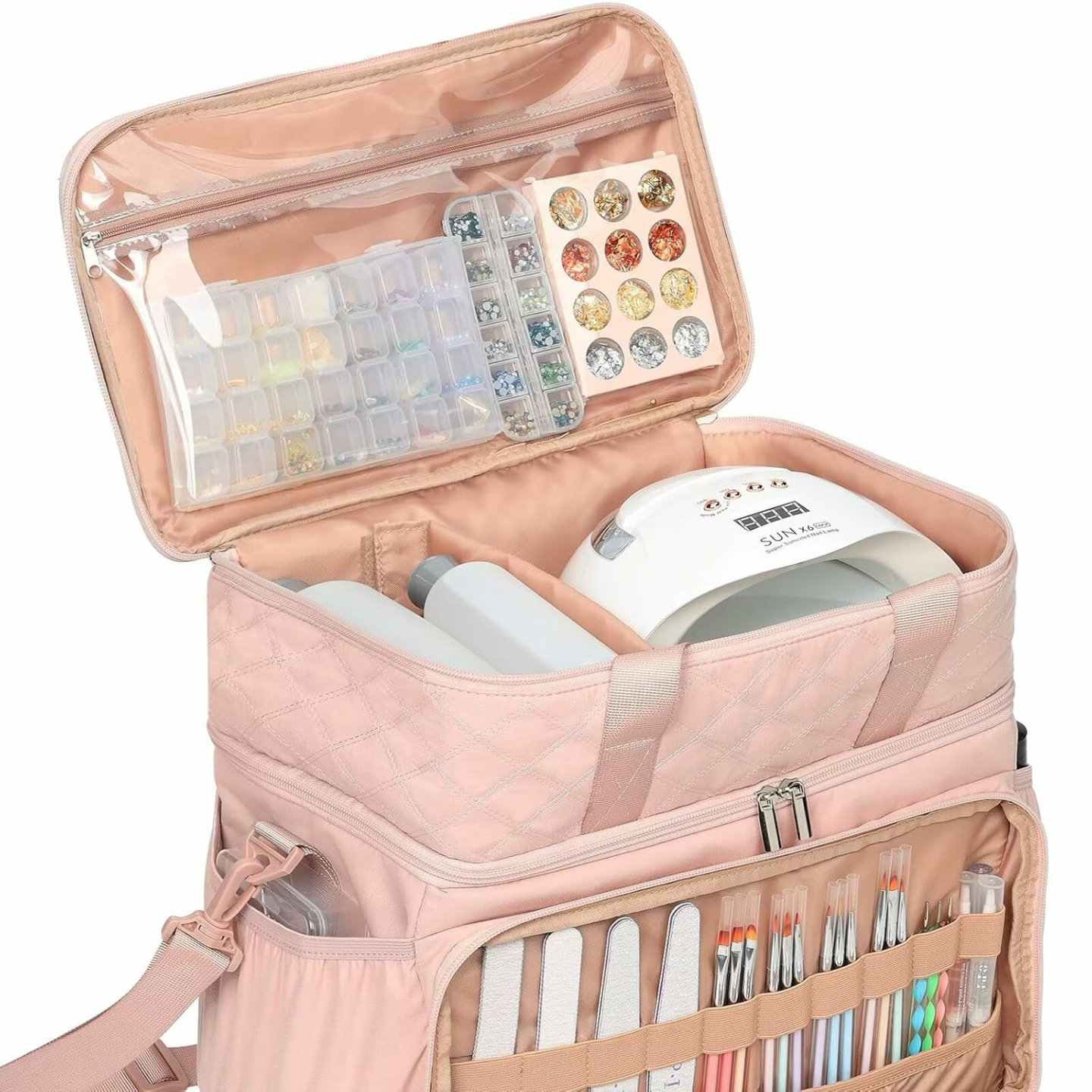 Nail Polish Organizer with Storage for 80 Bottles