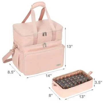 Nail Polish Organizer with Storage for 80 Bottles