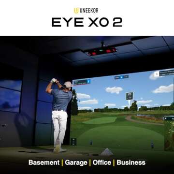 Eye XO2 Golf Launch Monitor – Indoor Simulator with Advanced Data Tracking and Realistic Experienc...