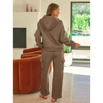 AUTOMET Women's Winter 2 Piece Sweatsuit Set for Fall