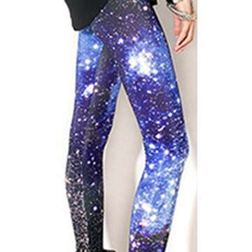 Sister Amy Girl Galaxy Printed Footless Tights for Spring