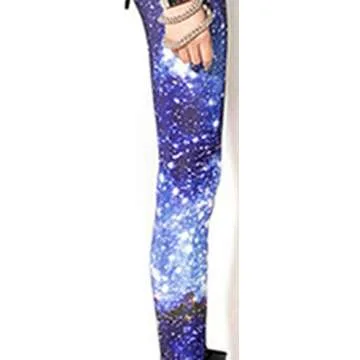 Sister Amy Girl Galaxy Printed Footless Tights for Spring