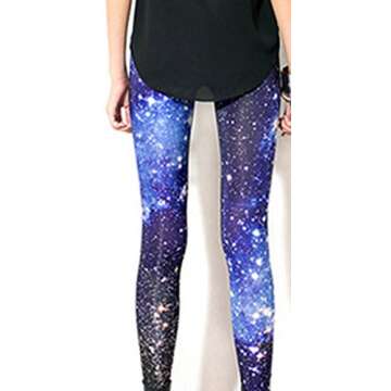Sister Amy Girl Galaxy Printed Footless Tights for Spring